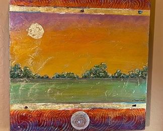 Original Art Summer Vista Justin Coopersmith 24 x 24 x 3 in HxWxD