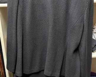 St. John Caviar Black Knit Suit Size: 16