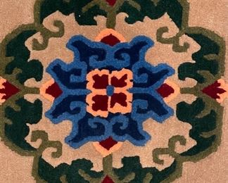 Small Handknotted Rug 21 x 16 in