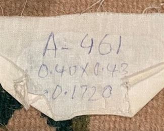 Small Handknotted Rug 21 x 16 in