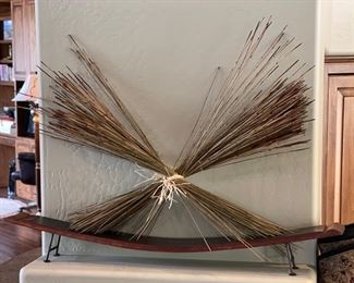 Crossed Twig Bundle decor 25 x 37 x 4.5 in HxWxD