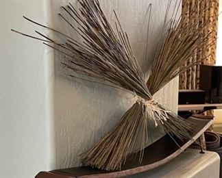 Crossed Twig Bundle decor 25 x 37 x 4.5 in HxWxD