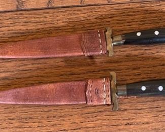 2pc Middle Eastern Serpentine & Straight Blade Daggers 11.5in