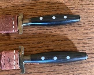 2pc Middle Eastern Serpentine & Straight Blade Daggers 11.5in