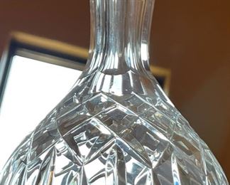 Waterford Crystal Lismore Carafe Decanter #2 Reverse Pattern 8.75in H