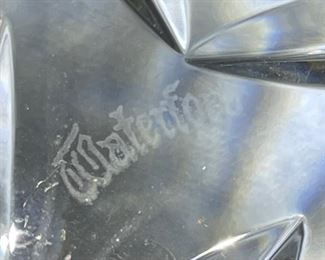 8in Waterford Crystal Diamond Pattern Bowl 3.5in H x 8in Diameter