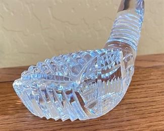 2pc Waterford Crystal Golf Club Driver Head & Ball Golf Club: 3x3x5in HxWxD