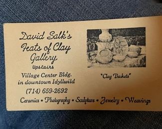 David Salk Pottery Basket Design Clay Pot 4in H x 3in diameter opening