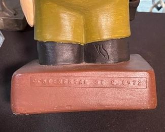 Continental Studios Chalkware Police Chief Statue 1972 Plaster 14.5x5.5x5.5in HxWxD