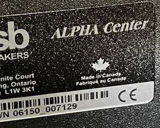 PSB Alpha Center Channel Speaker 6 x 17 x 8.5 in