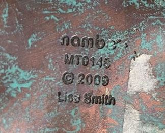 3pc Nambe Copper Ice Bucket Bar Set Ice Bucket: 11 x 8 x 7.5” HxWxD