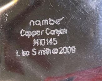 3pc Nambe Copper Ice Bucket Bar Set Ice Bucket: 11 x 8 x 7.5” HxWxD