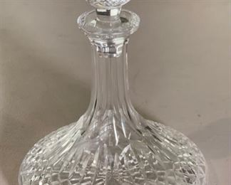 Waterford Crystal Lismore Ships Decanter 10in h x 7.25in Diameter