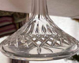 Waterford Crystal Lismore Ships Decanter 10in h x 7.25in Diameter