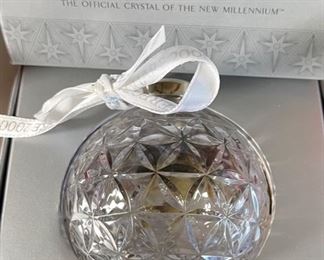 Waterford Crystal 2000 Time Square Ball Ornament in Box