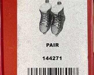 2pc Waterford Ice Dancing Skates Pair in Box waterford 144271 Christmas Ornaments in box Holiday Heirlooms