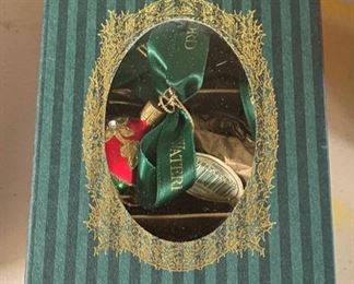 3pc Waterford Christmas Sensations Ornaments in box 115950