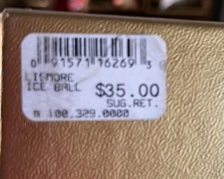 Waterford Lismore Ice Ball Christmas Ornament