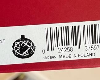 Waterford Celtic Knot Christmas Ball Ornaments Pair in Box