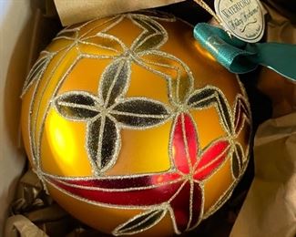 Waterford Starburst Ball Christmas Ornament