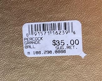 Waterford Peacock Grande Ball Christmas Ornament