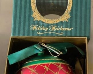 Waterford Diamond Cut Ball Christmas Ornament