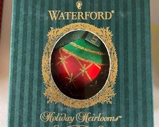 Waterford Diamond Cut Ball Christmas Ornament
