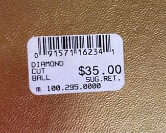 Waterford Diamond Cut Ball Christmas Ornament