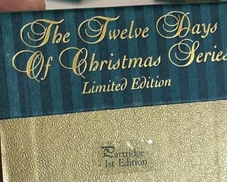 Waterford Partridge 1st Edition Christmas Ornament 12 days of Christmas