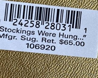 Waterford Stockings Were Hung Christmas Ornament