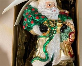 Waterford Christmas Eve Santa Christmas Ornament