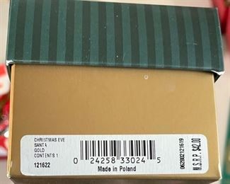 Waterford Christmas Eve Santa Christmas Ornament