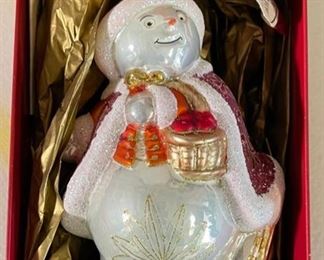 Waterford Anniversary Snow Lass Skater Christmas Ornament