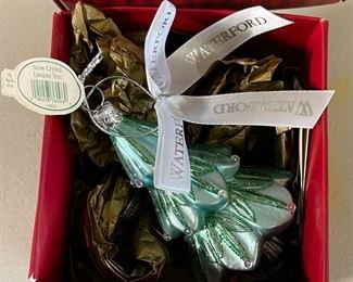 Waterford Snow Crystal Lismore Tree Christmas Ornament