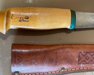 Vintage J Marttiini Fillet Knife 14.5 in long in sheath