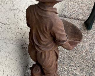 Resin Boy Patio Statue 23 inches high
