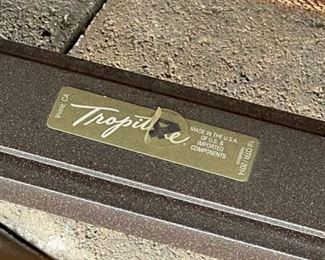 2pc Tropitone Swivel Base Patio Chairs Aluminum 42 x 24 x 26in HxWxD