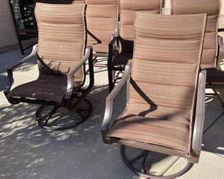 9pc Tropitone Outdoor Patio Table & Chairs