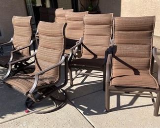 9pc Tropitone Outdoor Patio Table & Chairs