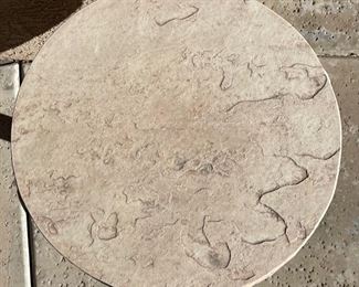 Faux Stone Top Patio Table #1 20in H x 24in diameter