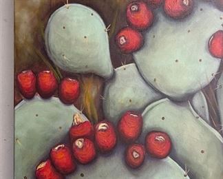 Original Art Christine Demma Berries Jubilee Painting 20.5x30in