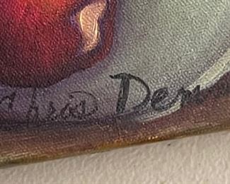 Original Art Christine Demma Berries Jubilee Painting 20.5x30in