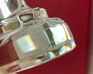 Baccarat Crystal Lady Golfer Figurine in Box Female Women Golf Trophy 2516698 9.5 Inches tall