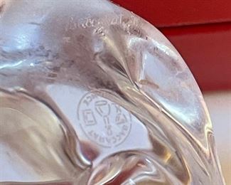 Baccarat Crystal Lady Golfer Figurine in Box Female Women Golf Trophy 2516698 9.5 Inches tall