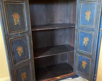 Rustic Old World Mexico 3 Shelf Cabinet 60x38.5x18in HxWxD