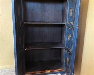 Rustic Old World Mexico 3 Shelf Cabinet 60x38.5x18in HxWxD