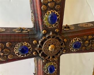 Old Work Rustic Mexico Cross 30x20in