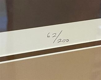 Signed Litho Shawn Hawbold Eskimo Girl Portrait 62/200 Framed Lithographic Print Frame: 27.5 x 24in