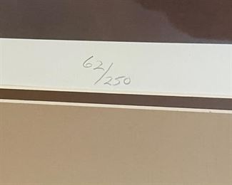 Signed Litho Shawn Hawbold Eskimo Boy Portrait 62/200 Framed Lithographic Print Frame: 27.5 x 24in