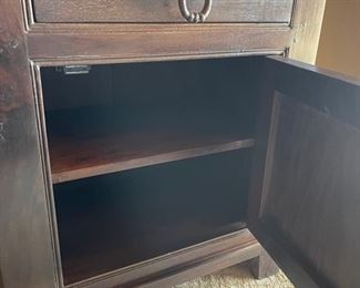 Rustic Wood Nightstand Single 30x24x16